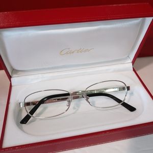 Mens cartier L.O.V.E eyeglasses Frame in platinum